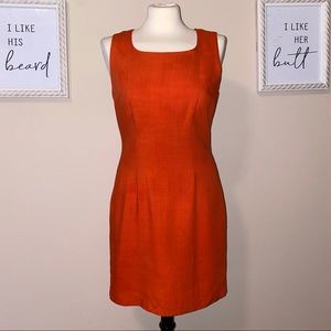 CK Editions Sz 8 Orange Tank Shift Dress